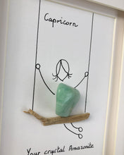 Load image into Gallery viewer, Capricorn/ Amazonite Zodiac frame